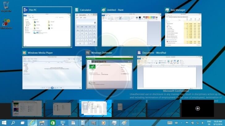 Windows 10 multiple desk